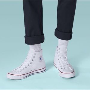 white high top converse mens